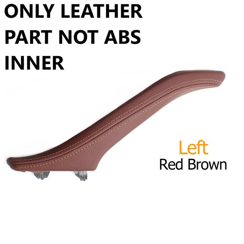 Car Craft Compatible With Bmw 5 Series F10 2010-2017 Car Interior Door Armrest Inside Pull Handle Single Handle Left Red Brown 51417261954l Rhd Model A OUTER LEATHER PART CC-7917 - CAR CRAFT INDIA