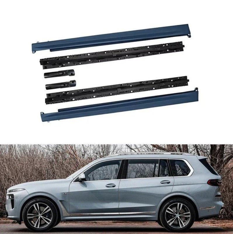 Car Craft Compatible With Bmw X7 G07 Lci 2023-2026 M Sport M Performance M Tech Mt Bodykit Body Kit Side Skirt Running Borad Splitter