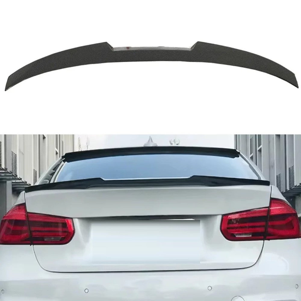 Car Craft Compatible With Bmw 3 Series F30 F80 2012-2018 M3 M4 M Sport M Performance Rear Trunk Wing Lip Boot Ducktail Spoiler M4 Style Gc F30/35-046/047 Carbon Fiber Looks