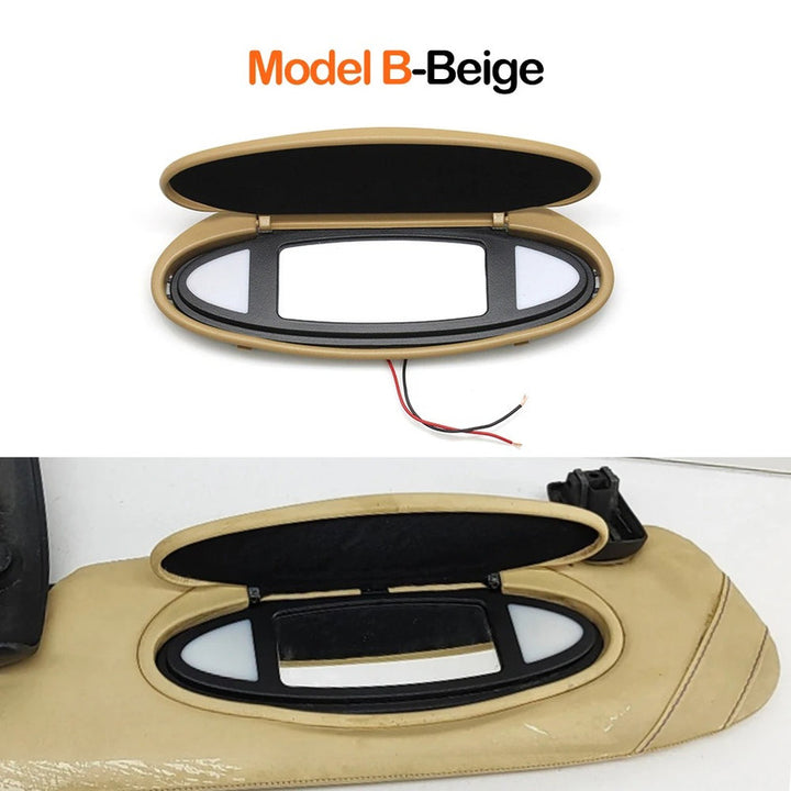 Car Craft Compatible With Porsche Boxster 986 987 Cayman 986 987 1996-2012 Carrera 996 997 Targa 996 997 1997-2011 Gt2 Gt3 996 997 1997-2012 Car Sun Shade Visor Vanity Mirror 99773103115a31 Beige Assembly Model B