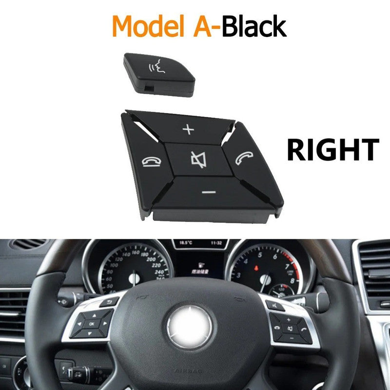 Car Craft Compatible With Mercedes Ml Class 11-15 W166 Gl Class 2013-2015 W166 G Class G Wagon 2013-2018 W463 Steering Wheel Menu Control Switch Knob Button Cover 16690529009107 Black Right A CC-7853 - CAR CRAFT INDIA