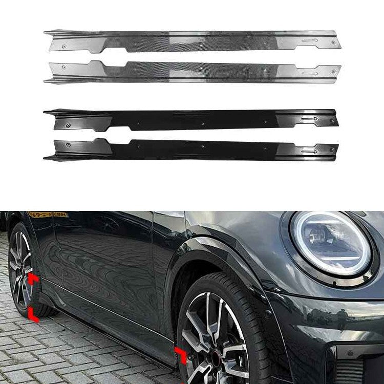 Car Craft Compatible With Mini Cooper Jcw F66 F67 2024+ Jcw F66 F67 Car Side Skirts Splitter Running Board Trim Zst-1389 Gb Glossy Black - CAR CRAFT INDIA