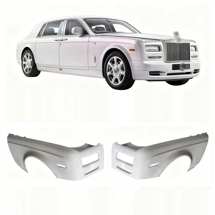 Car Craft Compatible With Rolls Royce Phantom 6th Generation Old Upgrade Facelift Convert To New 7th Generation Style Fender Glass Fiber Can Be Used With Facelift Kit For Non Cut 1:1 - CAR CRAFT INDIA