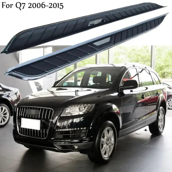 2Pcs Aluminium Stainless Steel Side Step Fits for Audi Q7 2006-2015 Running Board Side Step Nerf Bar Side Stair 2PCS