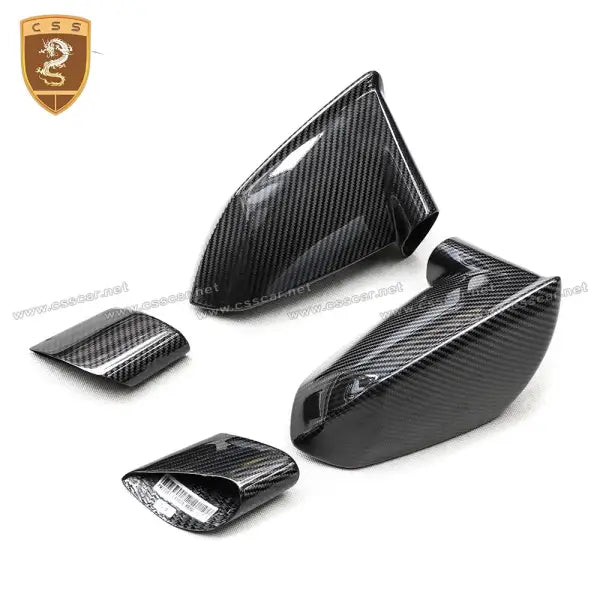 2Pcs Real Carbon Fiber Black Mirror Cover for Lamborgini LP560 LP570 Replacement Parts 2011-2012 Rearview Mirror Shell Stylish