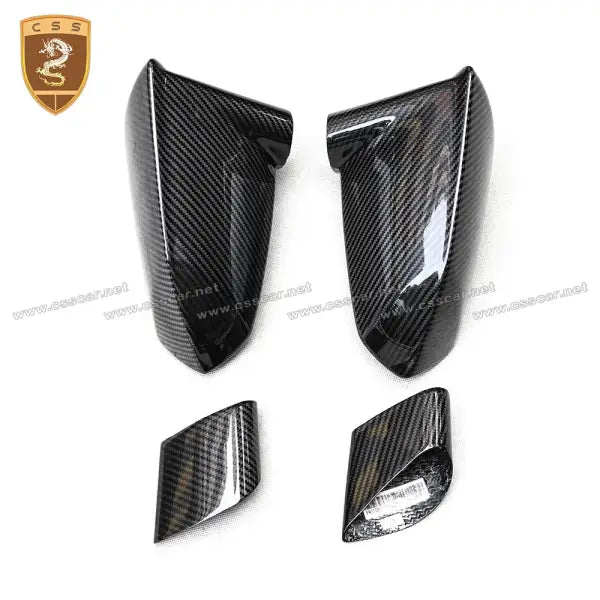 2Pcs Real Carbon Fiber Black Mirror Cover for Lamborgini LP560 LP570 Replacement Parts 2011-2012 Rearview Mirror Shell Stylish