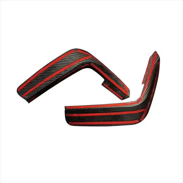 2PCS Real Dry Carbon Fiber Car Front Bumper Corner Decorative Cover Trim for BMW Z4 G29 2019-2020