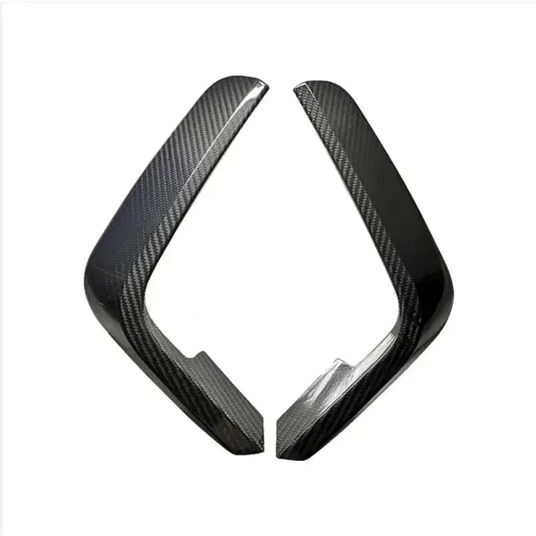 2PCS Real Dry Carbon Fiber Car Front Bumper Corner Decorative Cover Trim for BMW Z4 G29 2019-2020