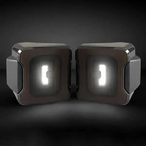 2PCS Smoked Shell LED Tail Light with Running/Brake/Turn