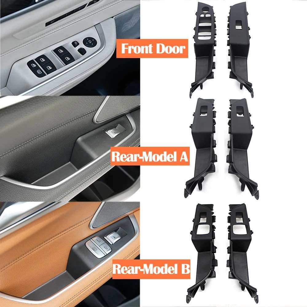 Car Craft Compatible With Bmw 6 Series Gt G32 2017-2022 Interior Door Pull Handle Armrest Panel Window Switch Cover 51417466317-1 51417466310-1 51427466779-1 51427466780-1 Carbon Fiber Model B High - CAR CRAFT INDIA