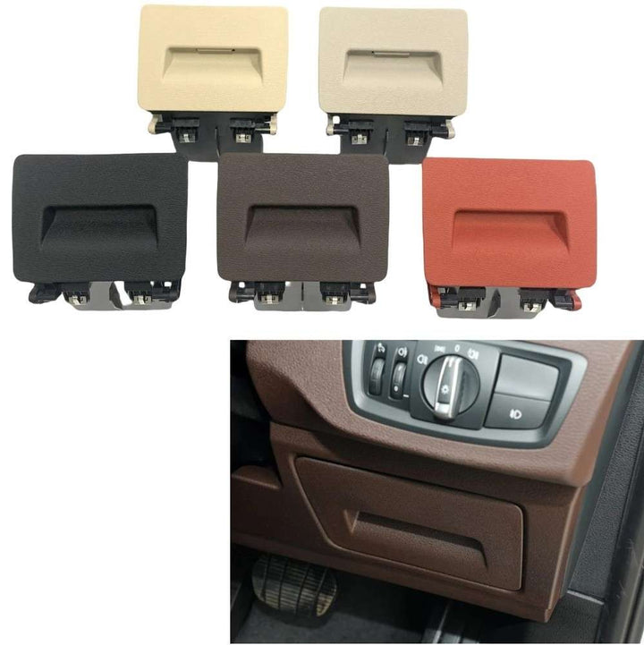 Car Craft Compatible With Bmw X1 F48 F49 2016-2022 (after June 2016) X2 F39 2019-2023 (after June 2019) Interior Under Steering Wheel Folding Tool Case Box Handle Kit Glove Box 51459359235 Beige - CAR CRAFT INDIA
