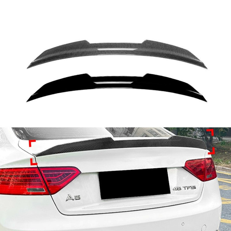 Car Craft Compatible With Audi A5 S5 Sportsback 2007-2024 Rear Roof Boot Trunk Wing Lip Spoiler Carbon Fiber Look Zst-911 Cf Usa