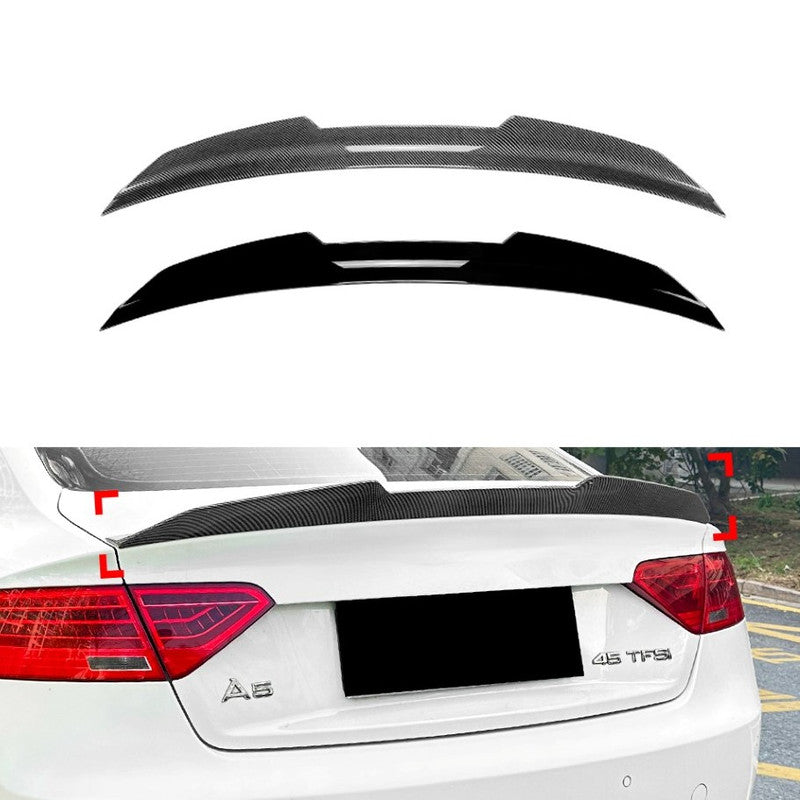 Car Craft Compatible With Audi A5 S5 Sportsback 2007-2024 Rear Roof Boot Trunk Wing Lip Spoiler Glossy Black Zst-911 Gb Usa