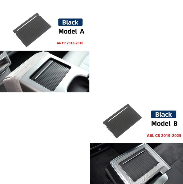 Car Craft Compatible With Audi A6l C8 2019-2023 Car Rear Center Console Sliding Shutters Cup Drink Holder Roller Blind Cover Replacement 4kd885977-1 CC-8932