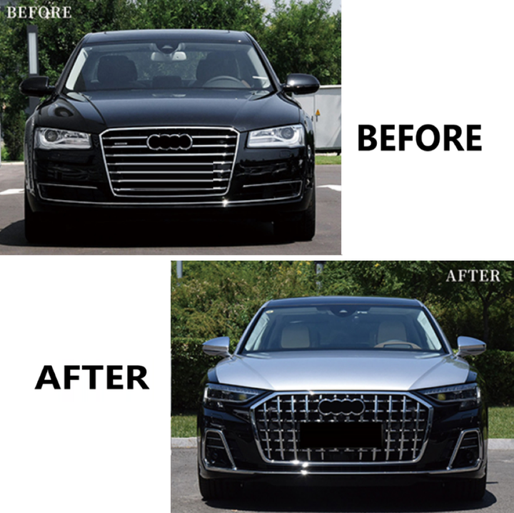 Car Craft Compatible With Audi A8 D4 2010-2017 To 2018+ Horch D5pa Upgrade Facelift Matrix Conversion Bodykit Bumper Hood Trunk Headlight Taillight