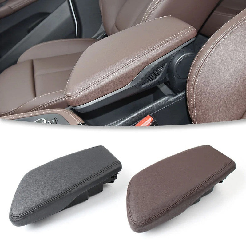 Car Craft Compatible With Bmw X1 F48 F49 2016-2024 Car Central Control Armrest Box Storage Box Assembly 51169359963 Brown For LHD Car USA CC-8979
