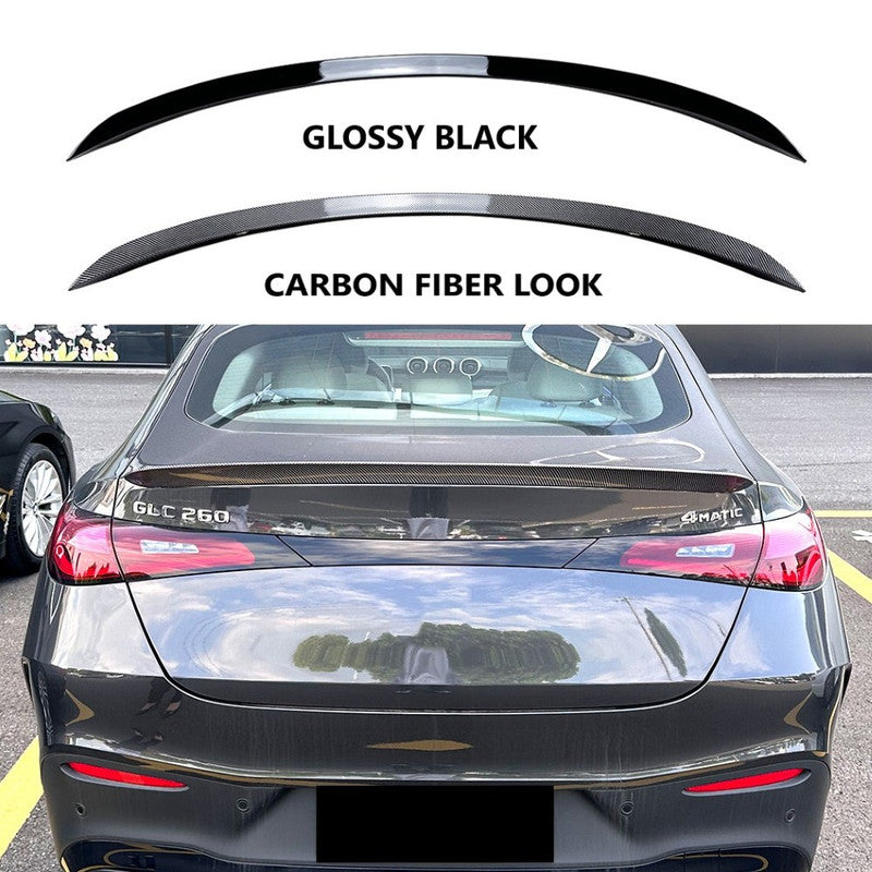 Car Craft Compatible With Mercedes Benz Glc Coupe C254 W254 X254 2024 + Rear Boot Trunk Wing Lip Spoiler Carbon Fiber Look Zst-802 Cf