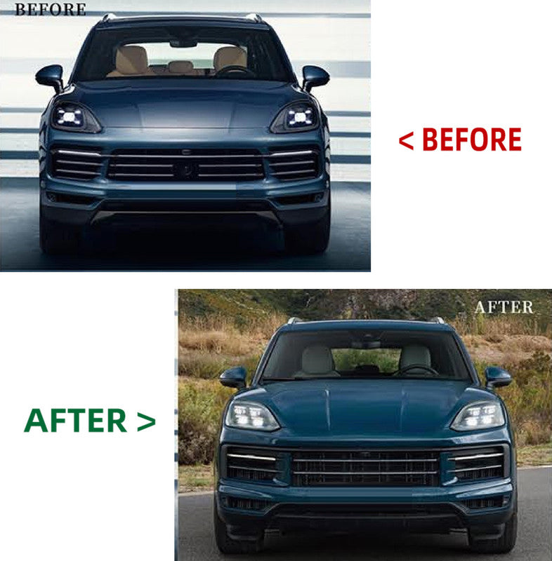 Car Craft Compatible With Porsche Cayenne 9y0.1 2018-2023 To 2024 9y0.2 Upgrade Facelift Conversion Bodykit Bumper Hood Trunk Headlight Taillight