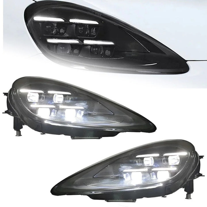 Car Craft Compatible With Porsche Cayenne 2019-2023 Car Front Upgraded Head Light Lamp Xenon Headlight Retrofit Upgrade Matrix Modified Led Drl Hid