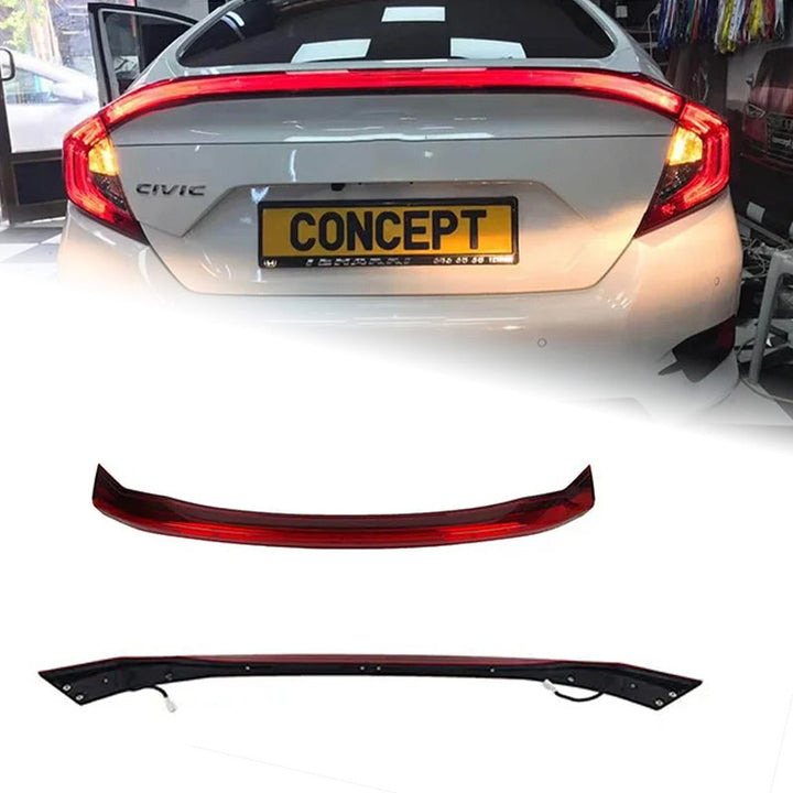 Car Craft Compatible With Honda Civic 10th Gen 2016-2020 Car Rear Upgraded Tail Light Lamp Xenon Taillight Retrofit Upgrade Modified Led Drl Hid Trunk Centre Bar