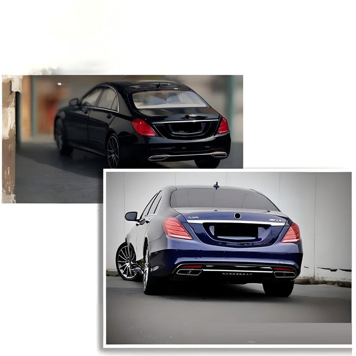 Car Craft Compatible With Mercedes Benz S Class W222 2014-2017 Upgrade Facelift Convert To Amgs63 S63 Bodykit Rear Bumper Side Trim