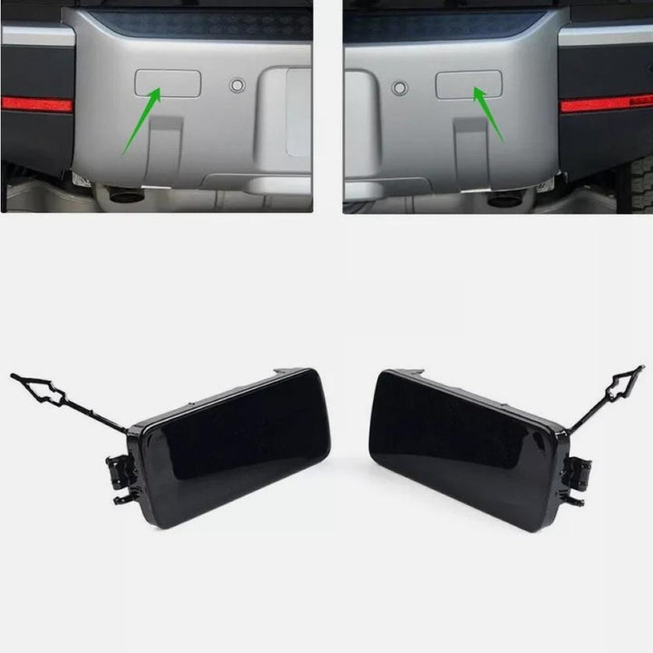 Car Craft Compatible With Range Land Rover Defender 90/110 L663 Lr129997 2020+ Rear Bumper Tow Towing Trailer Tochan Hook Cover - CAR CRAFT INDIA