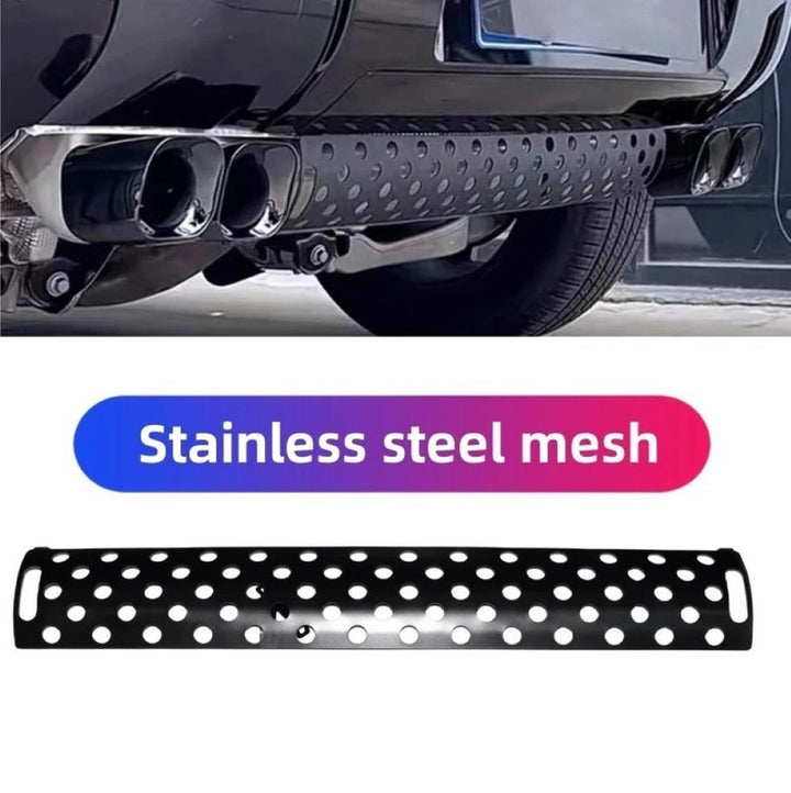 Car Craft Compatible With Range Land Rover Defender 90 110 130 L663 Lr129997 2020+ Car Exhaust Tip Tailpipe Stainless Steel Square Muffler Tip Nozzle Silensor Centre Mesh Trim Chrome - CAR CRAFT INDIA