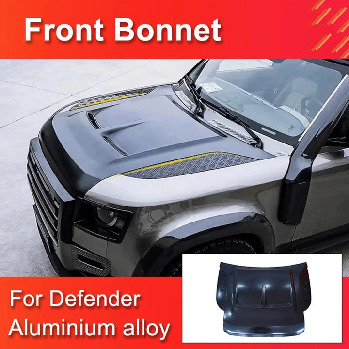 Car Craft Compatible With Range Land Rover Defender 90 110 130 L663 Lr129997 2020+ Front Hood Bonnet Alluminium - CAR CRAFT INDIA
