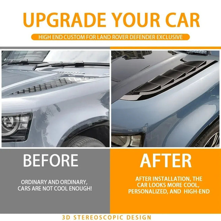 Car Craft Compatible With Range Land Rover Defender 90 110 L663 Lr129997 2020+ Bonnot Hood Air Vent Trim Flap Model B - CAR CRAFT INDIA