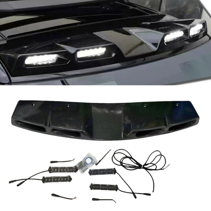 Car Craft Compatible With Range Land Rover Defender 90 110 130 L663 Lr129997 2020+ Front Roof Lamp Spotlight Roof Spoiler Wing Dome Led Light Bar Drl - CAR CRAFT INDIA