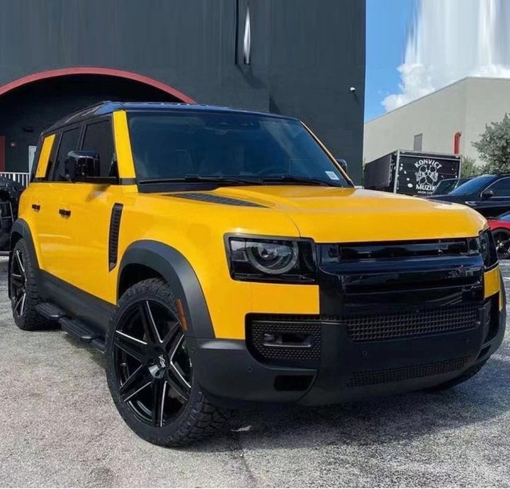 Car Craft Compatible With Range Land Rover Defender 110 L663 Lr129997 2020+ Non-slip Fixed Side Step Running Board Black 4 Door - CAR CRAFT INDIA