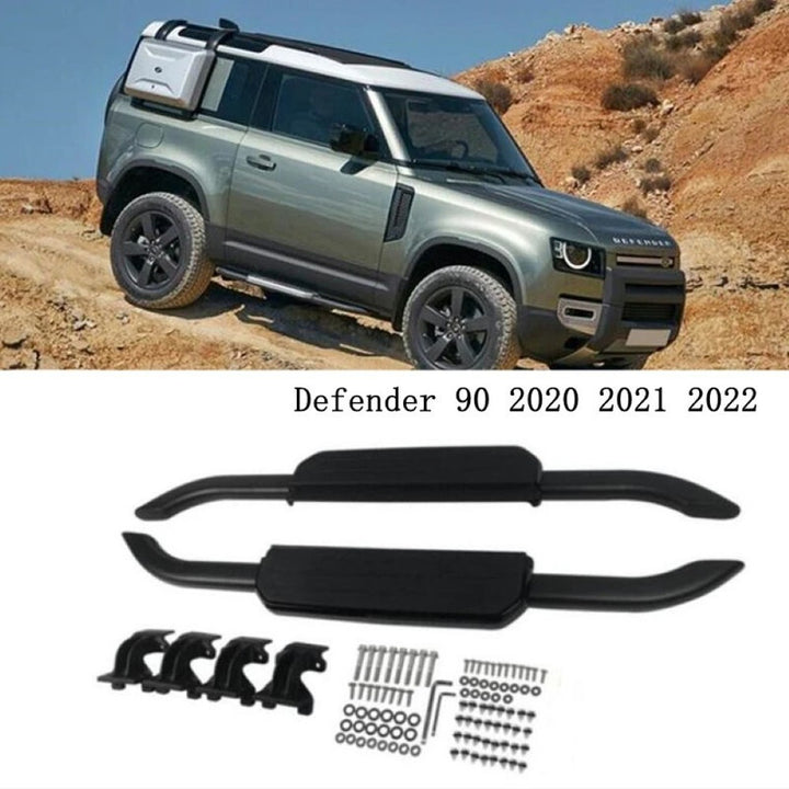 Car Craft Compatible With Range Land Rover Defender 90 L663 Lr129997 2020+ Non-slip Fixed Side Step Running Board Black 2 Door - CAR CRAFT INDIA