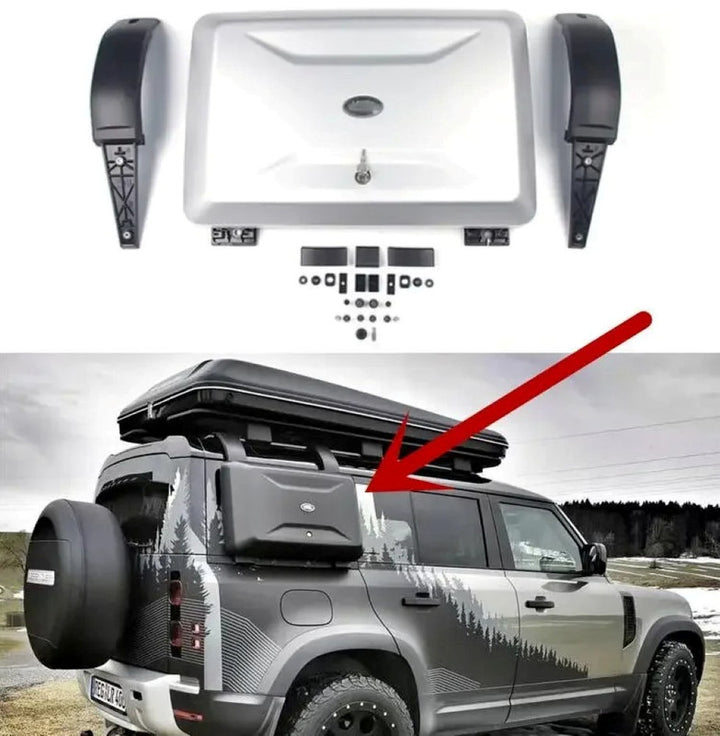 Car Craft Compatible With Range Land Rover Defender 90 110 L663 Lr129997 2020+ Side Window Schoolbag External Hanging Device Luggage Storage Box Toolbox Small Schoolbag Stone - CAR CRAFT INDIA