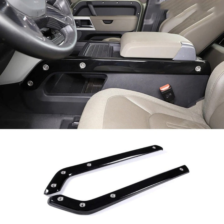Car Craft Compatible With Range Land Rover Defender 90 110 L663 Lr129997 2020+ Car Interior Trim Set Center Console Aremest Panel Side Trim Strips Glossy Black - CAR CRAFT INDIA