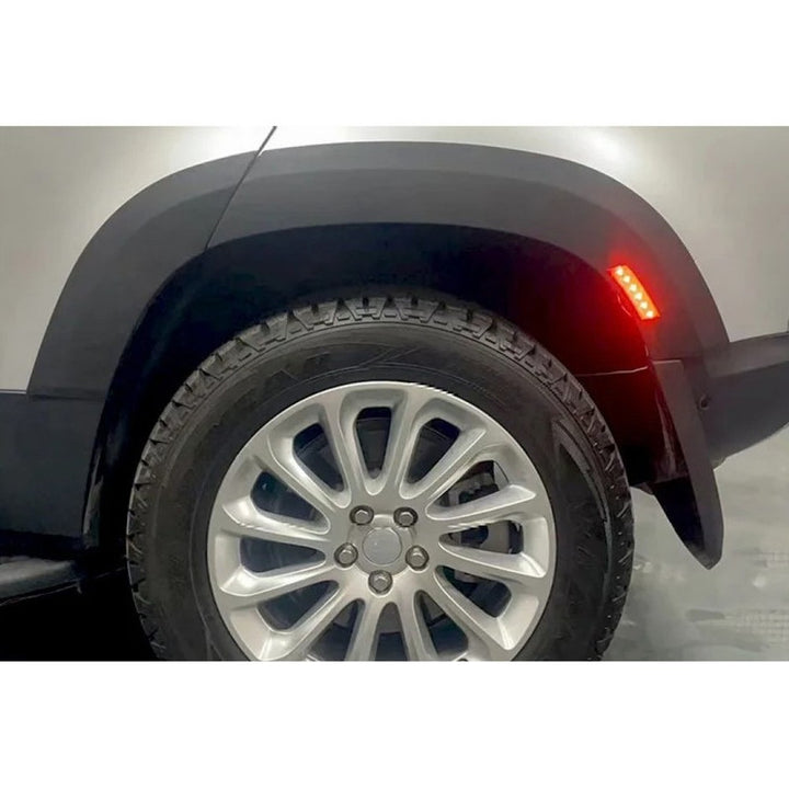 Car Craft Compatible With Range Land Rover Defender 110 L663 Lr129997 2020+ Wide Style Body Kit Upgrade Wheel Arches Extension Trims 4 Door 110 With Led - CAR CRAFT INDIA
