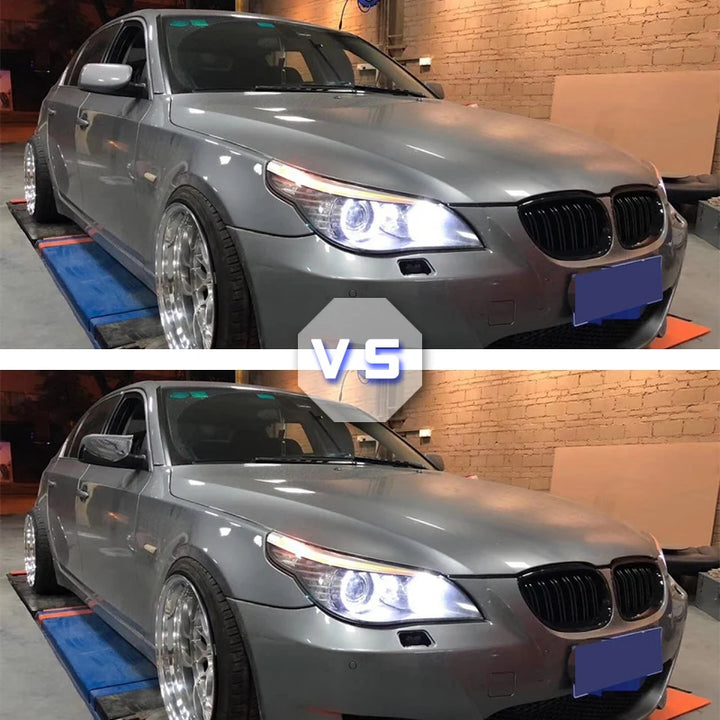 Car Craft Compatible With Bmw 5 Series E60 E61 6 Series E63 E64 2004-2009 M3 M4 M5 M6 M7 Side Rear View Case Door Wing Cap Shell Housing Mirror Covers Carbon Fiber Look - CAR CRAFT INDIA