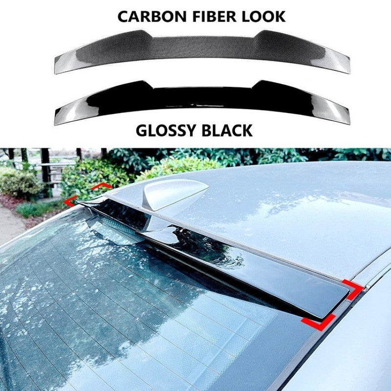 Car Craft Compatible With Bmw 5 Series E60 2004-2009 Rear Roof Wing Lip Spoiler Carbon Fiber Look Zst-785 Cf