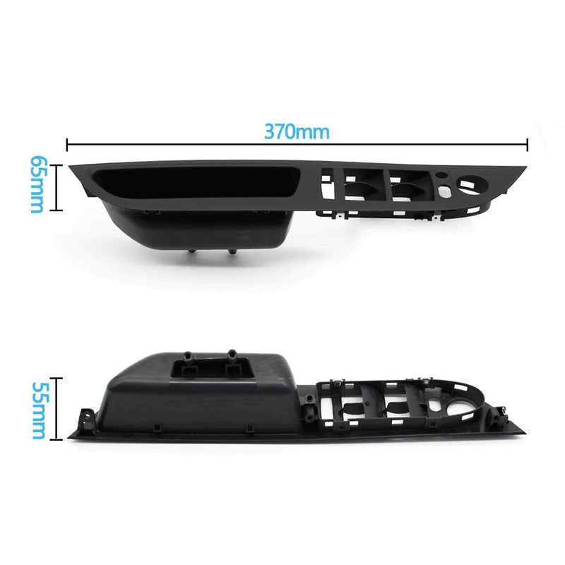 Car Craft Compatible With Bmw 5 Series E60 E61 2006-2010 Car Interior Door Handle Inner Door Armrest Panel Pull Trim Window Switch Cover Black 51416983704 Rhd