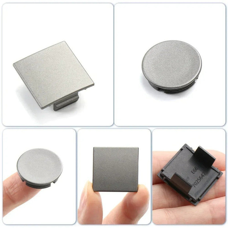 Car Craft Compatible With Bmw 7 Series E65 E66 745i 2002-2008 Auto Front Inner Door Flap Covers Auto Door Screw Panel Cover Plug 51417025647 Silver Square CC-9010