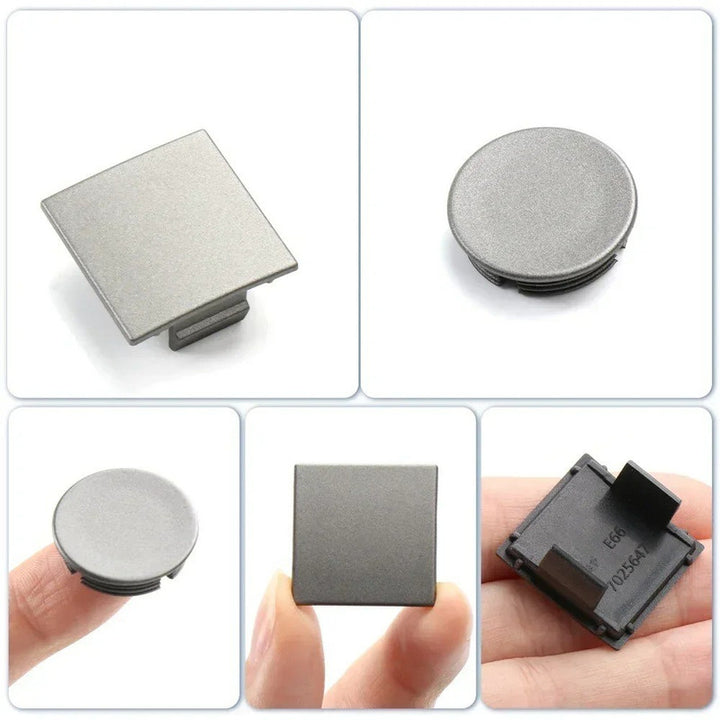Car Craft Compatible With Bmw 7 Series E65 E66 745i 2002-2008 Auto Front Inner Door Flap Covers Auto Door Screw Panel Cover Plug 51417025647 Silver Square CC-9010
