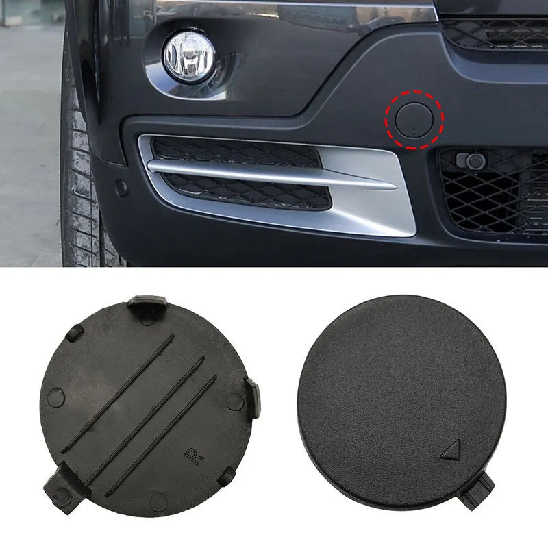Car Craft Compatible With Bmw X5 E70 2006-2010 Front Bumper Tow Hook Towing Tochan Trailer Cover 51117159589 Unpainted Left - CAR CRAFT INDIA