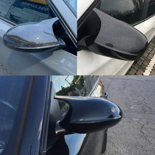 Car Craft Compatible With Bmw 1 Series E87 81 82 2004-2009 3 Series E90 E91 E92 E93 2005-2007 M3 M4 M5 M6 M7 Side Rear View Case Door Wing Cap Shell Housing Mirror Covers Carbon Fiber Look