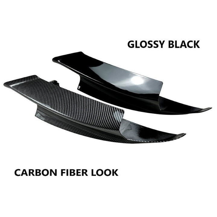 Car Craft Compatible With Bmw 3 Series E90 E91 E92 2007-2011 M Sports Front Bumper Lip Splitter Skirts Canard Glossy Black Zst- 477 Gb