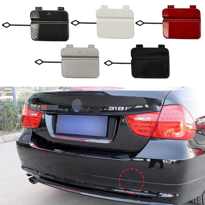 Car Craft Compatible With Bmw 3 Series E90 Lci 2009-2012 Rear Bumper Tow Hook Towing Tochan Trailer Cover 51127202673 Unpainted - CAR CRAFT INDIA