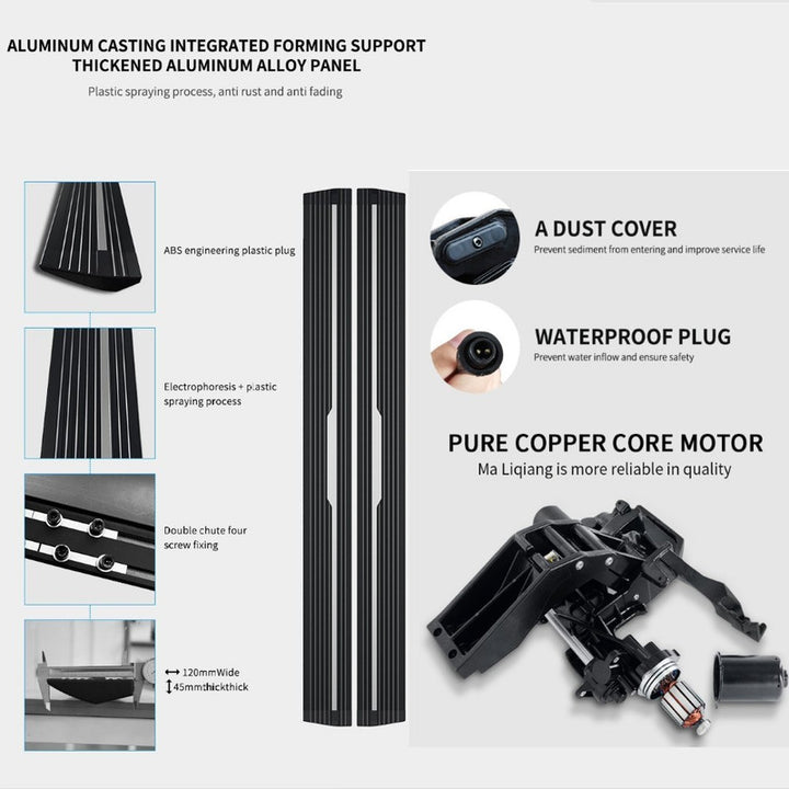 Car Craft Compatible With Land Range Rover Evoque Dynamic 2015-2019 Automatic Deployable Electric Side Step Retractable Ladder Pedal Running Boards Side Step Ps-lr066 Black Rearview Mirror Rectangle Exhaust Pipe