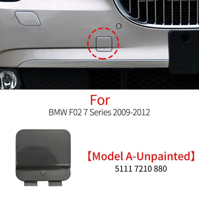 Car Craft Compatible With Bmw 7 Series F02 2009-2012 Front Bumper Tow Hook Towing Tochan Trailer Cover 51117210880 Unpainted A - CAR CRAFT INDIA