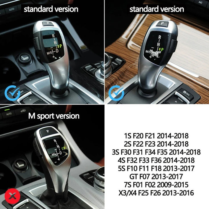 Car Craft Compatible With Bmw 1 2 3 4 5 6 7 Series F20 14-18 F22 14-18 F30 F34 14-18 F32 F36 14-18 F10 F07 13-17 F01 F02 09-15 X3 X4 F25 F26 13-16 Gear Shift Knob Trim Cover 61319259006-a1-2 Carbon CC-7820 - CAR CRAFT INDIA