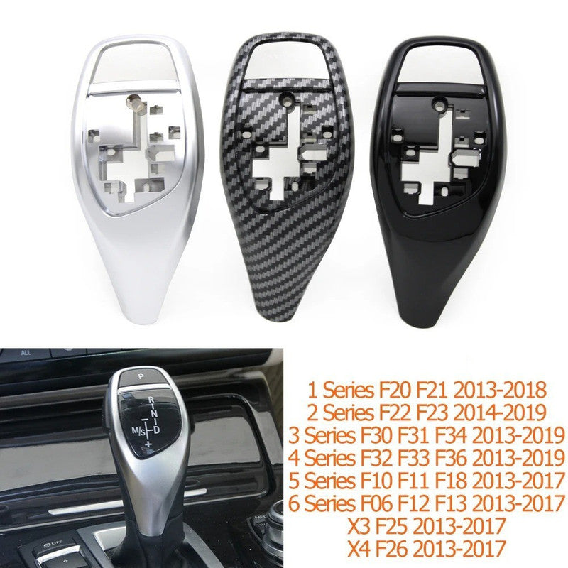 Car Craft Compatible With Bmw 1 2 3 4 5 6 7 Series F20 F22 F30 F34 14-18 F32 14-18 F10 F07 F12 F06 13-17 F01 F02 09-15 X3 X4 F25 F26 13-16 Gear Shift Knob Trim Cover 61319252141-a3-3 Piano Glossy Black CC-7830 - CAR CRAFT INDIA