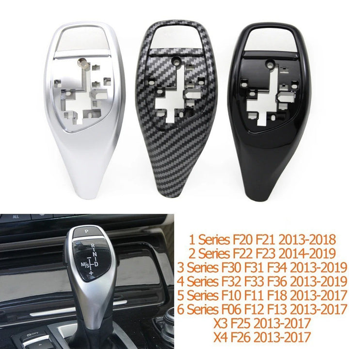 Car Craft Compatible With Bmw 1 2 3 4 5 6 7 Series F20 F22 F30 F34 14-18 F32 14-18 F10 F07 F12 F06 13-17 F01 F02 09-15 X3 X4 F25 F26 13-16 Gear Shift Knob Trim Cover 61319252141-a3-1 Silver Chrome CC-7828 - CAR CRAFT INDIA