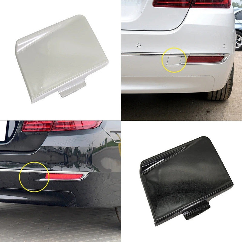Car Craft Compatible With Bmw 5 Series F10 Lci 2014-2017 Rear Bumper Tow Hook Towing Tochan Trailer Cover 51127332777 Unpainted B - CAR CRAFT INDIA